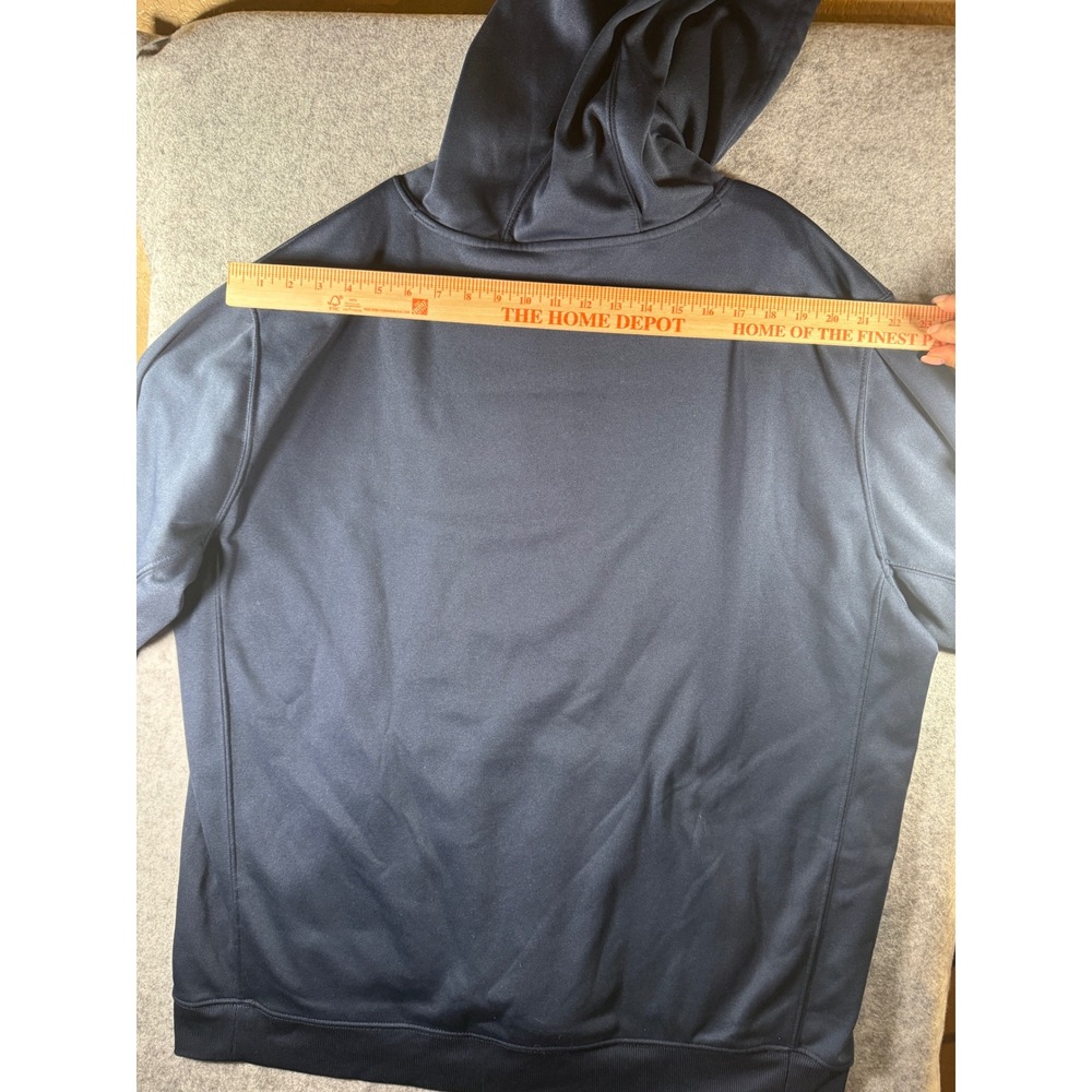 BAW Mens 2X Navy Blue Texas S Graphic Hoodie Performance Fleece Sweatshirt